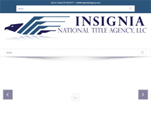 Tablet Screenshot of insigniatitleagency.com